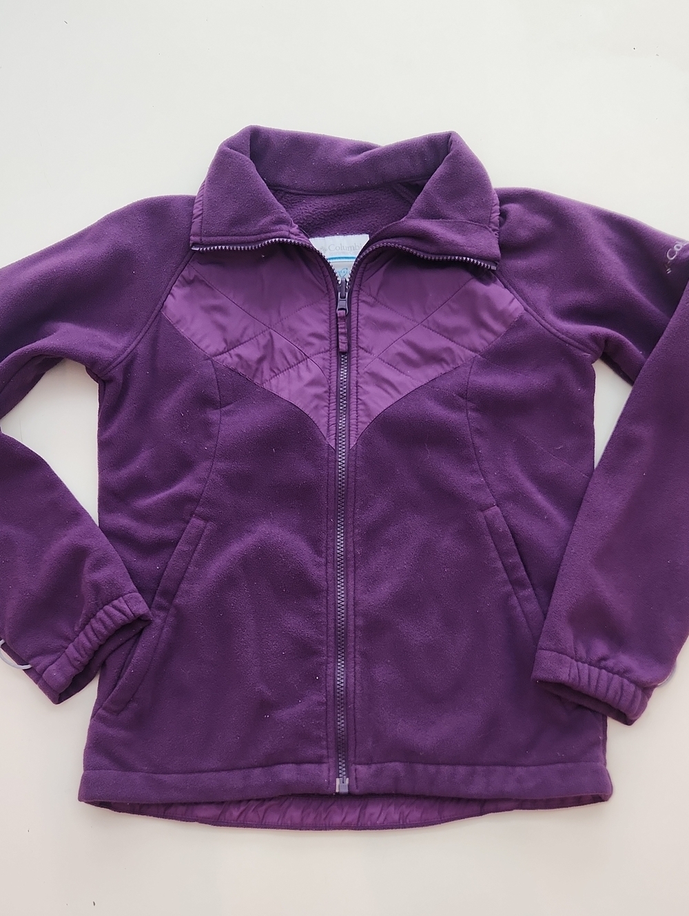 Columbia Interchange Fleece Zip Up Jacket Purple 14 16